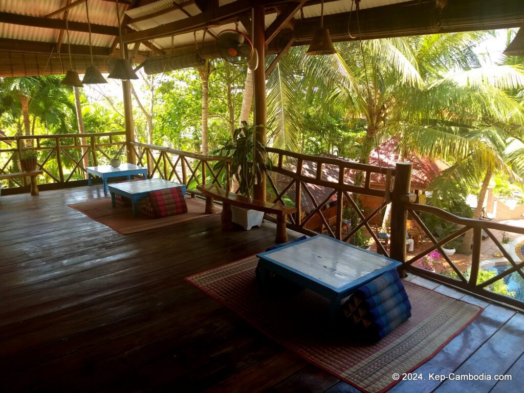 Kep Lodge Guesthouse & Restaurant in Kep, Cambodia.