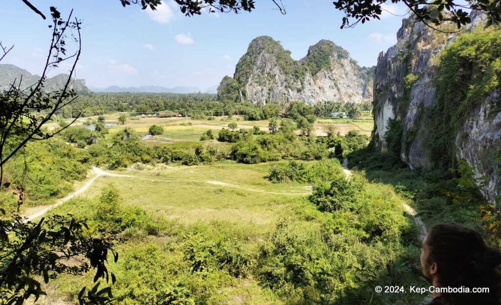 Kampong Trach Caves and Mountains in Kep, and Kampot, Cambodia.