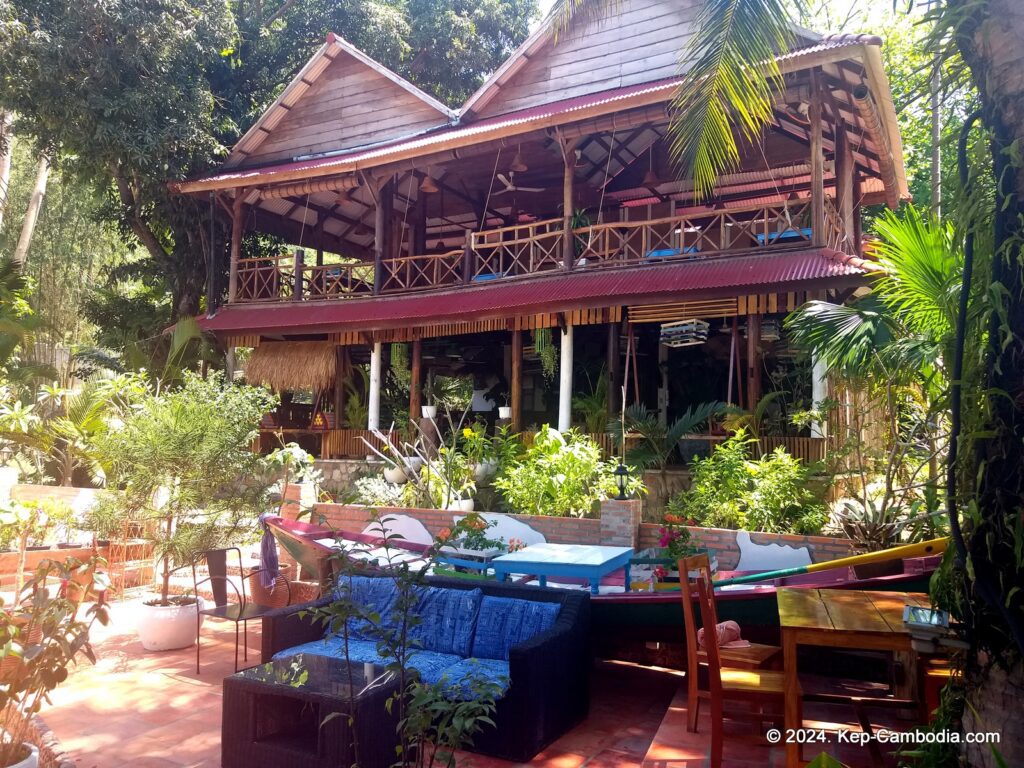 Kep Lodge Guesthouse & Restaurant in Kep, Cambodia.