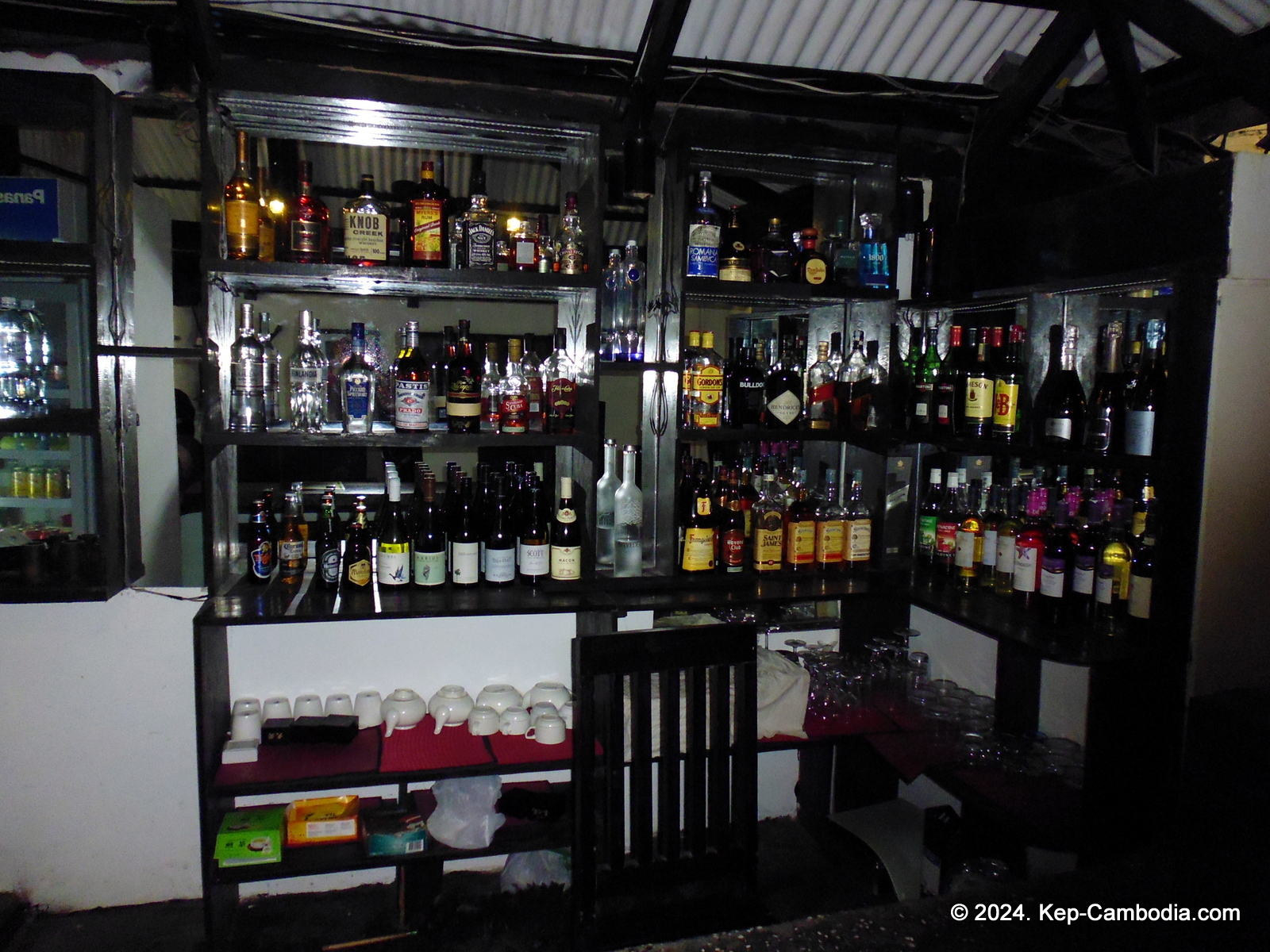 Kep Crab Market in Kep, Cambodia.