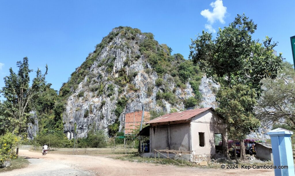 Kampong Trach Caves and Mountains in Kep, and Kampot, Cambodia.