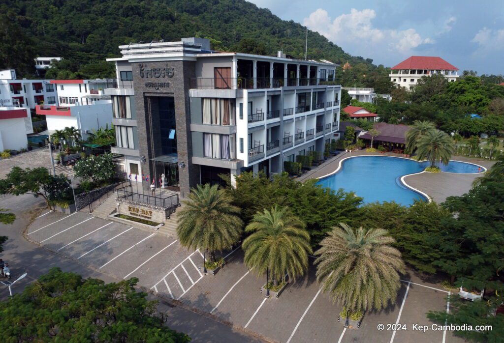 Kep Bay Hotel and Resort in Kep, Cambodia.