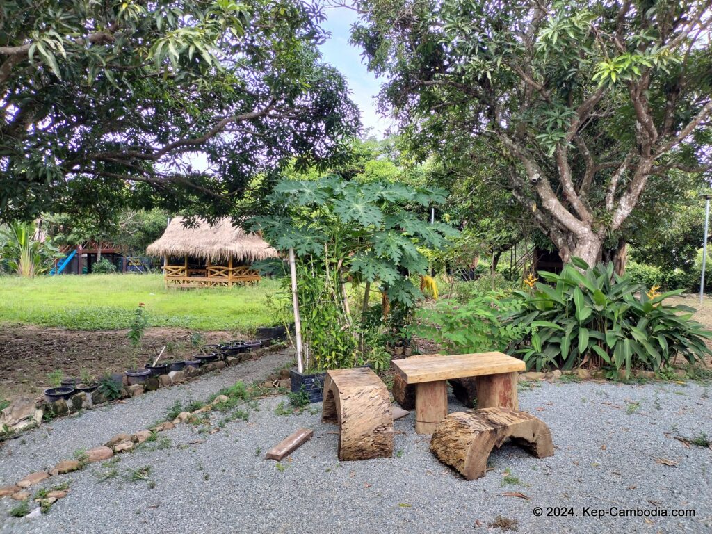 Surya Kep Restaurant and Bungalows in Kep, Cambodia.