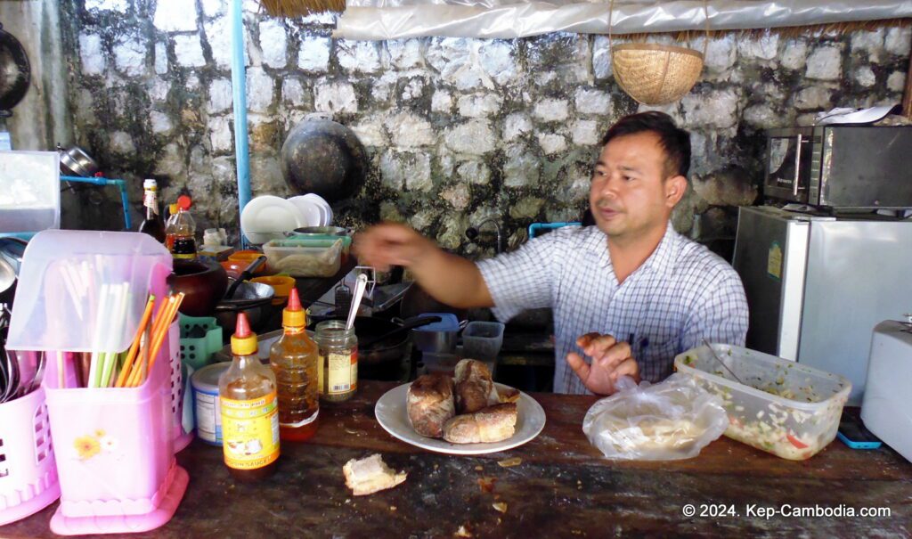Beachside tacos in Kep, Cambodia