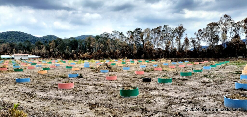 Phnom Vor Natural Paradise Resort in Kep, Cambodia and Kampot. Restaurant and Bamboo Train.