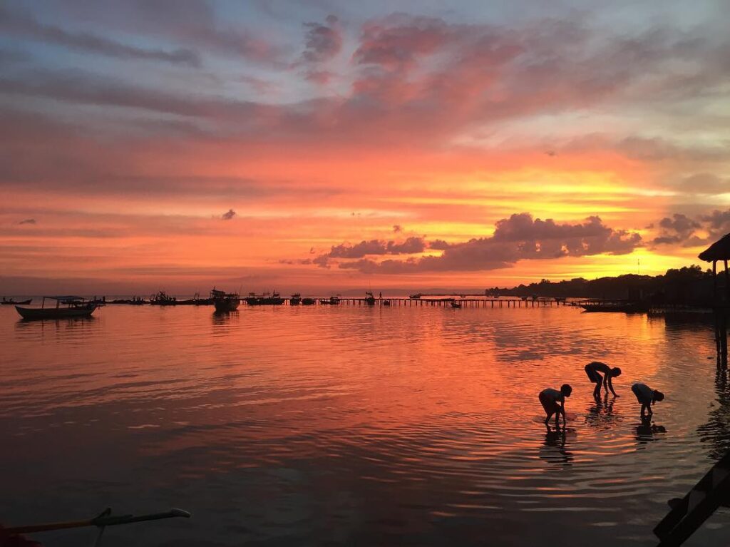 Kep Adventures boat in Kep, Cambodia.