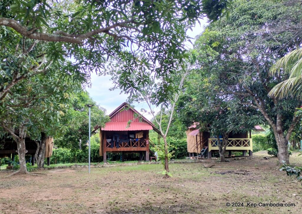 Surya Kep Restaurant and Bungalows in Kep, Cambodia.