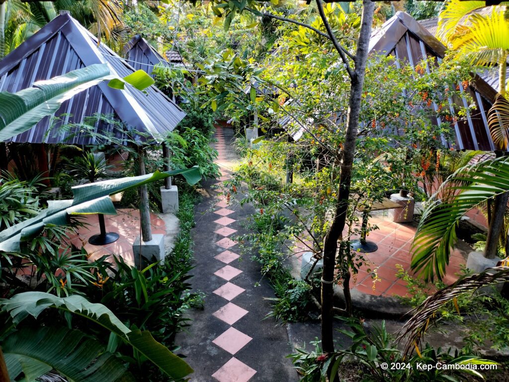 Captain Chim's Guesthouse in Kep, Cambodia.