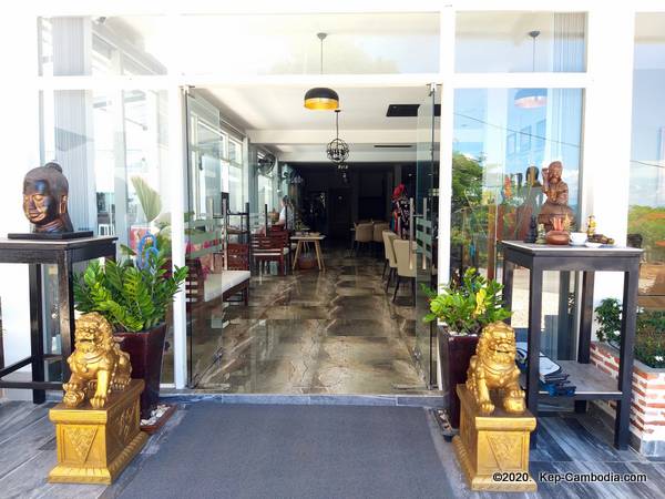 calao kep residence hotel in kep, cambodia.