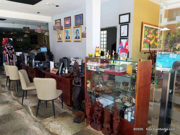 calao kep residence hotel in kep, cambodia.