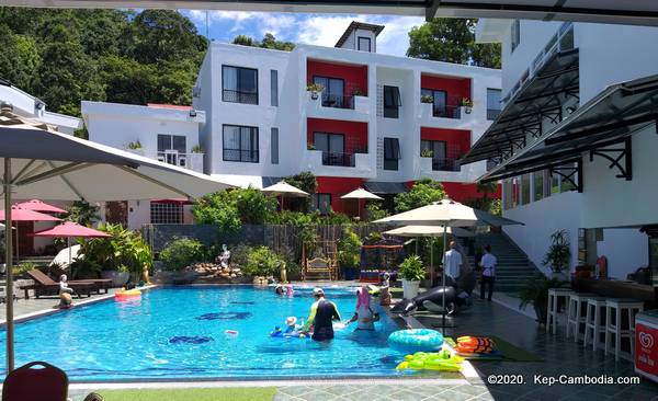 calao kep residence hotel in kep, cambodia.