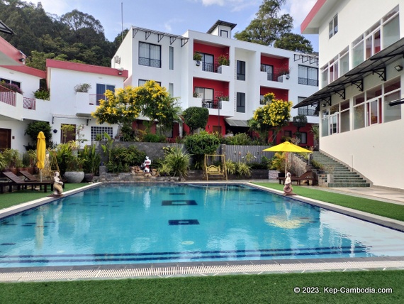 calao kep residence hotel in kep, cambodia.