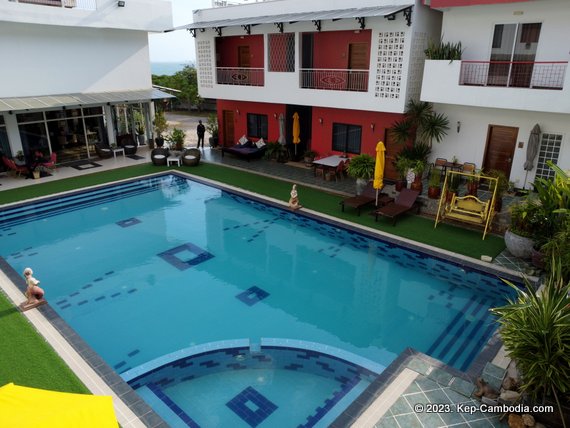 calao kep residence hotel in kep, cambodia.