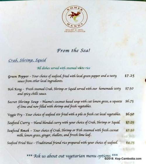 khmer hands arts cafe in kep, cambodia
