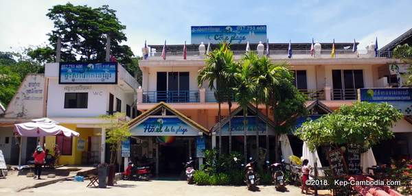 cote de la plage hotel and restaurant in kep, cambodia