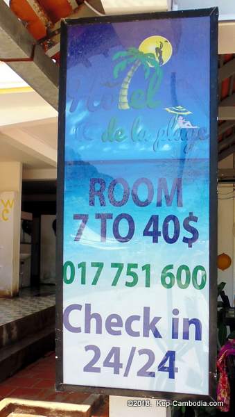 cote de la plage hotel and restaurant in kep, cambodia