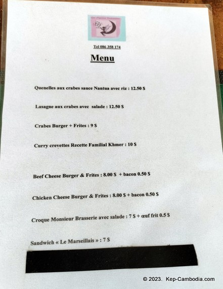 Les Papilles Enchantees in kep, cambodia