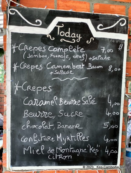 Les Papilles Enchantees in kep, cambodia