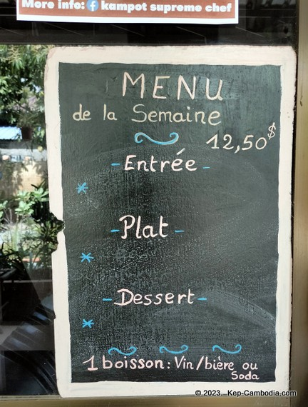 Les Papilles Enchantees in kep, cambodia