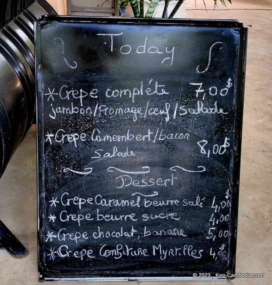 Les Papilles Enchantees in kep, cambodia