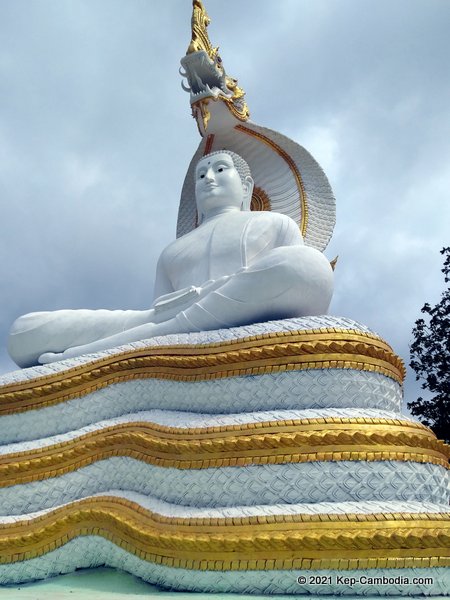 wat num bone buddhist temple in kep, cambodia