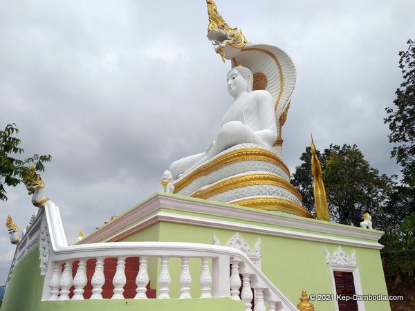 wat num bone buddhist temple in kep, cambodia
