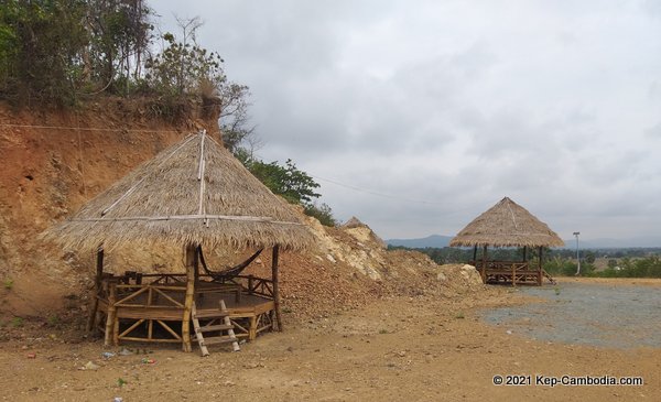 wat num bone buddhist temple in kep, cambodia