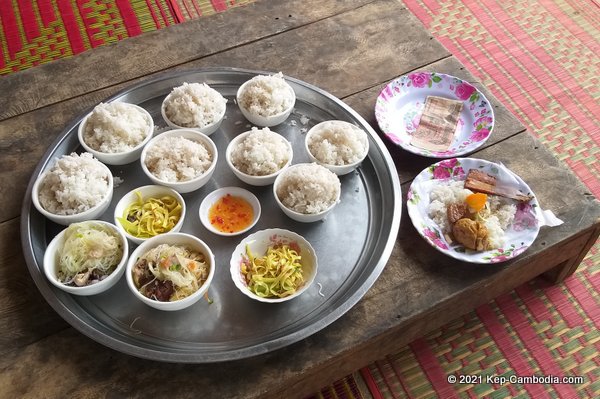 wat num bone buddhist temple in kep, cambodia