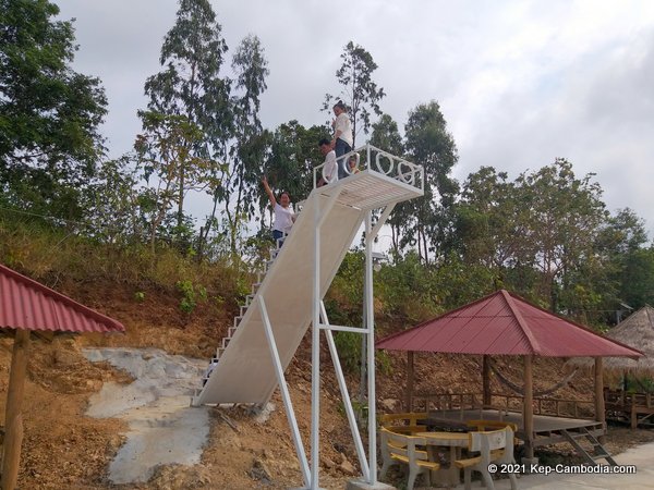 wat num bone buddhist temple in kep, cambodia