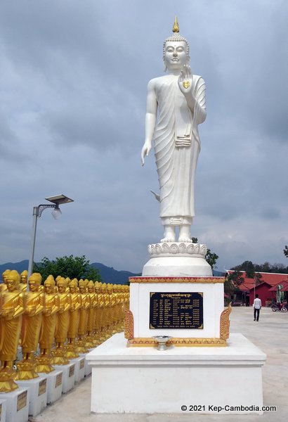 wat num bone buddhist temple in kep, cambodia