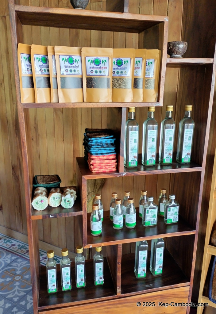 Phnom Vor Natural Paradise Resort in Kep, Cambodia and Kampot. Restaurant and Bamboo Train.