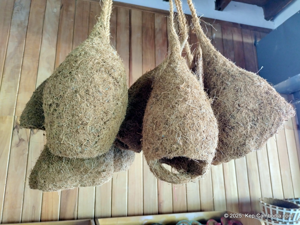 Phnom Vor Natural Paradise Resort in Kep, Cambodia and Kampot. Restaurant and Bamboo Train.