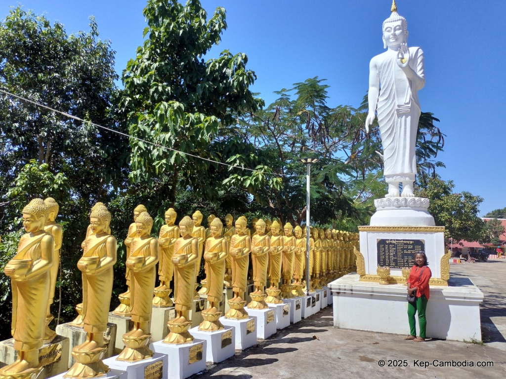 wat num bone buddhist temple in kep, cambodia