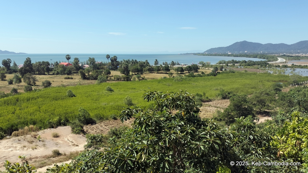 wat num bone buddhist temple in kep, cambodia