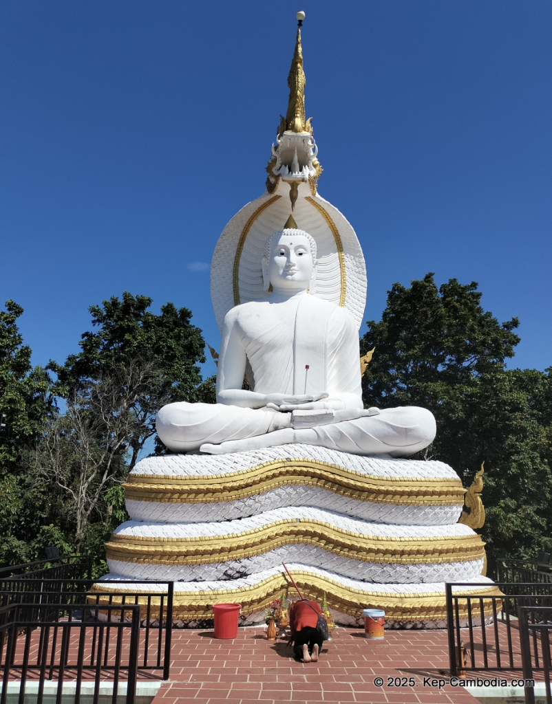 wat num bone buddhist temple in kep, cambodia