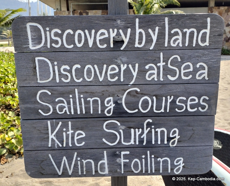 sailing club at kep west in kep, cambodia
