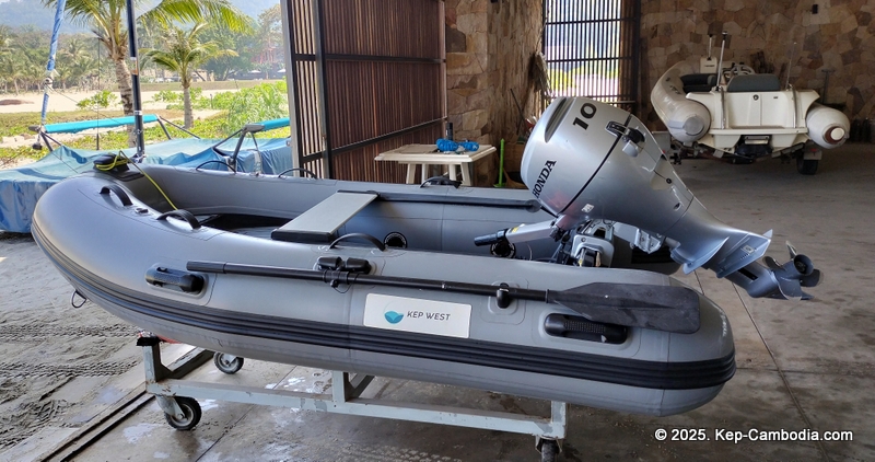 sailing club at kep west in kep, cambodia