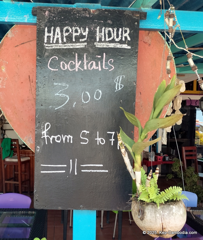 cote de la plage hotel and restaurant in kep, cambodia