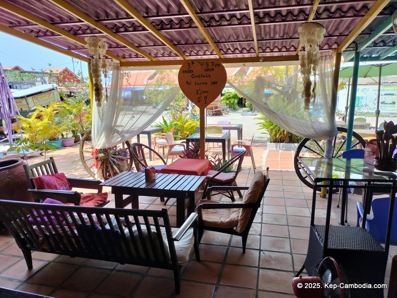 cote de la plage hotel and restaurant in kep, cambodia