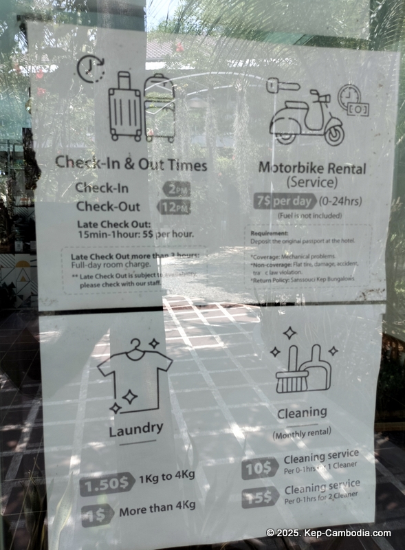 Sanssouci Kep Bugalows in Cambodia.