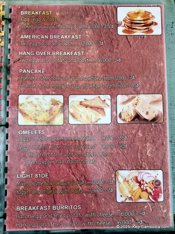 Beachside tacos in Kep, Cambodia