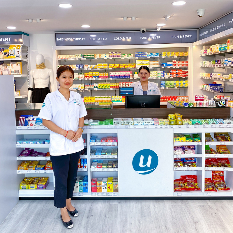 Ucare Pharmacy in Kep, Cambodia.