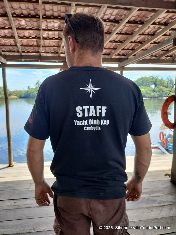 The Kep Yacht Club has daily trips to Kaoh Po Paradise Island off the coast of Kep. Kevin the mechanic