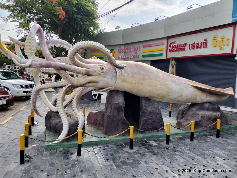 Kep Crab Market in Cambodia.
