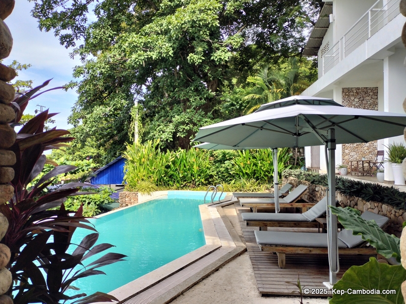 Saravoan Hotel and Restaurant in Kep, Cambodia.