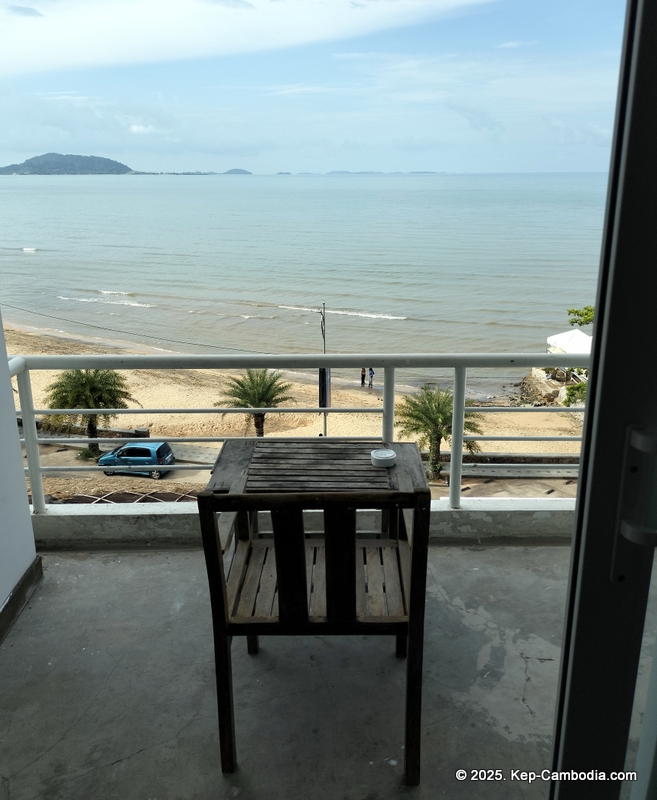 Saravoan Hotel and Restaurant in Kep, Cambodia.