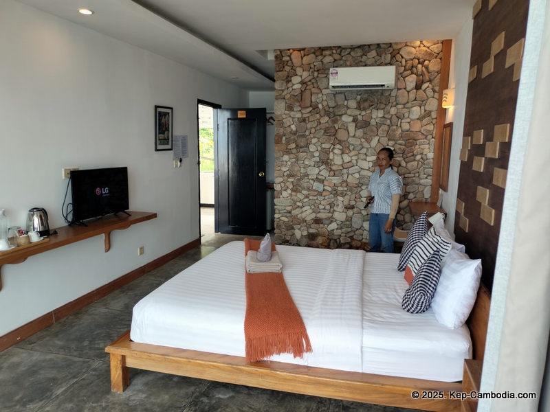 Saravoan Hotel and Restaurant in Kep, Cambodia.