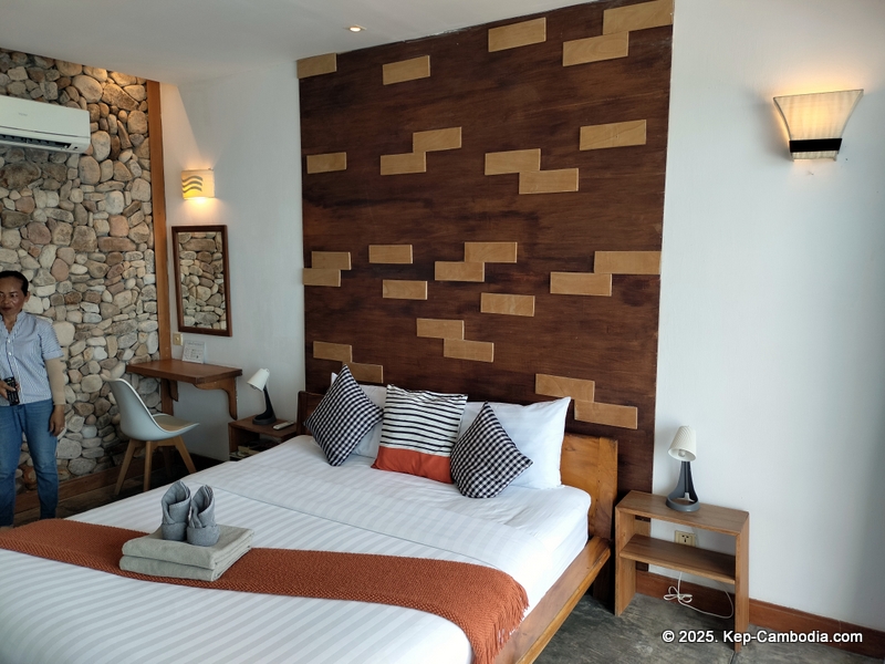 Saravoan Hotel and Restaurant in Kep, Cambodia.