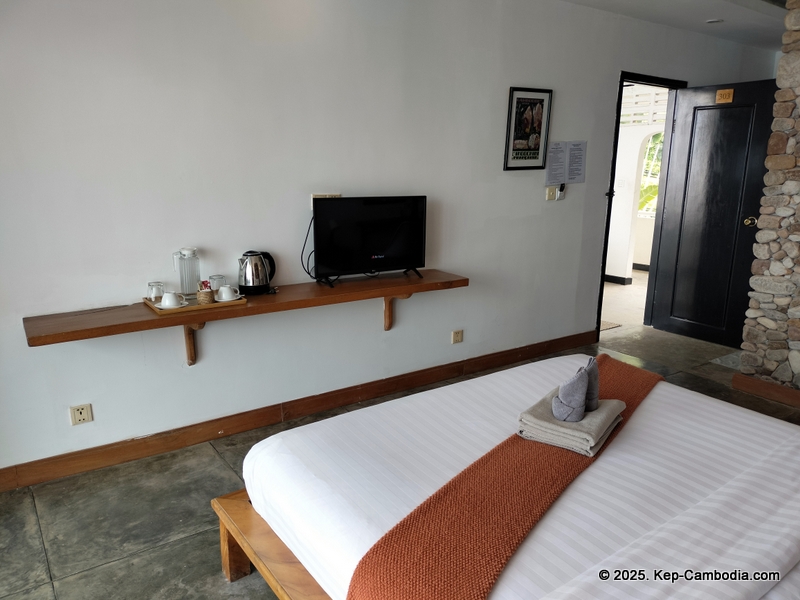 Saravoan Hotel and Restaurant in Kep, Cambodia.