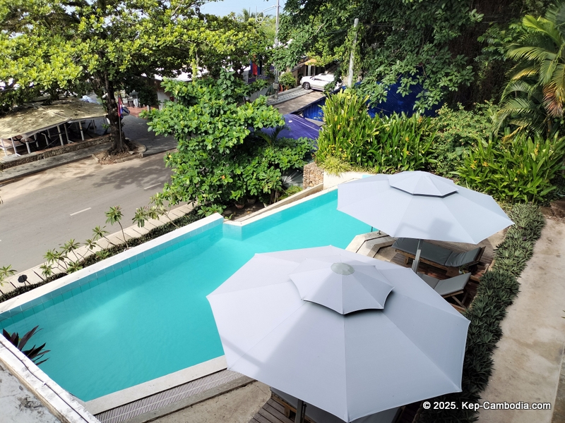 Saravoan Hotel and Restaurant in Kep, Cambodia.